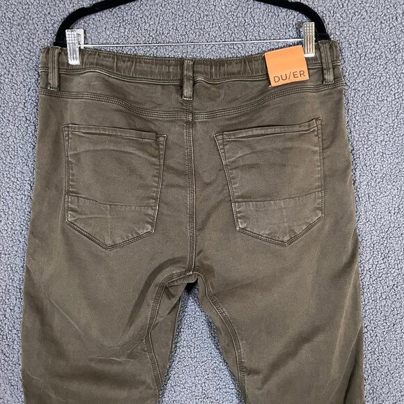 DU/ER Duer N2X No Sweat Slim Fit Joggers Pants - Men's Size 36*30 - Green - Picture 4 of 10